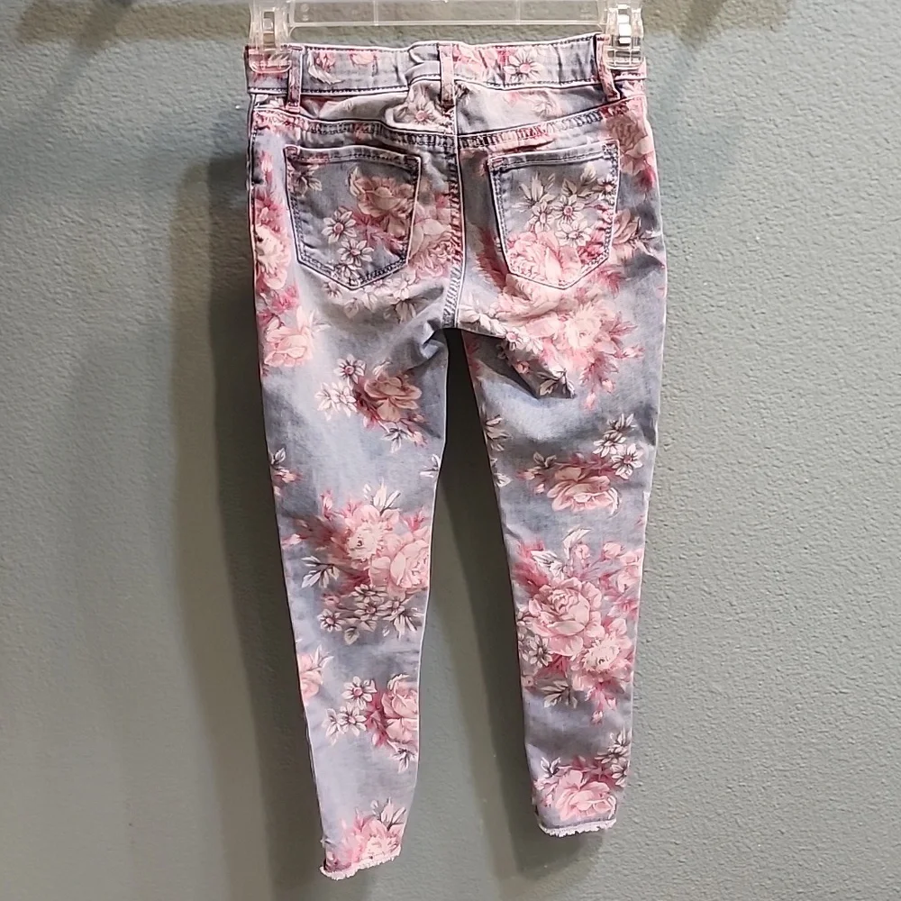 Gap Kids Jeggings Floral Denim Size 8